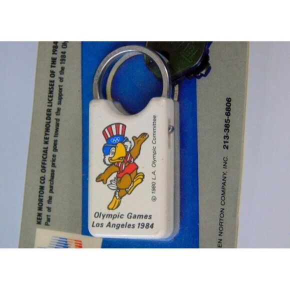 Vintage Olympics Keyholder Sam the Olympic Eagle 1984 Los Angeles Olympic Games - Picture 5 of 5